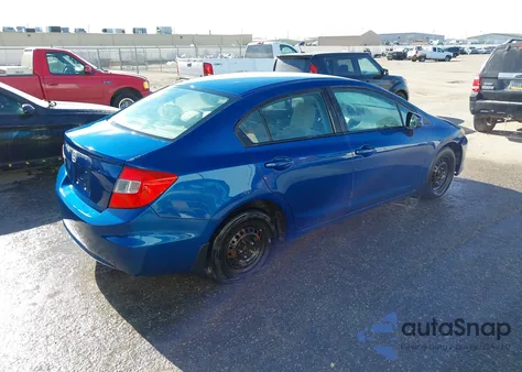 2012 Honda Civic Lx from USA, damaged, VIN 19XFB2F50CE037421